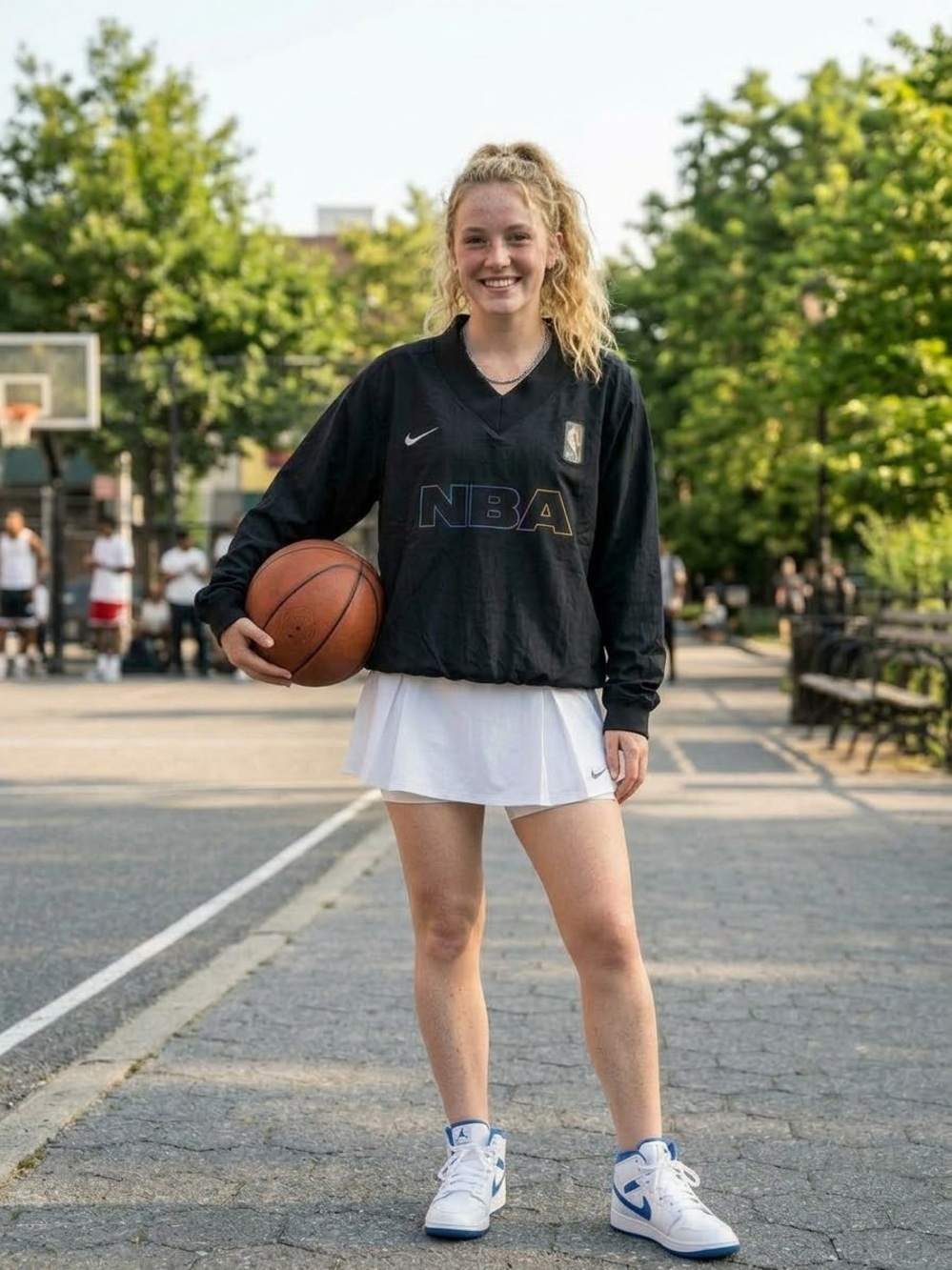 Nike/NBA Black Pullover with Iridescent Logo